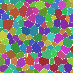 Plain tiled Voronoi layout with no decorations